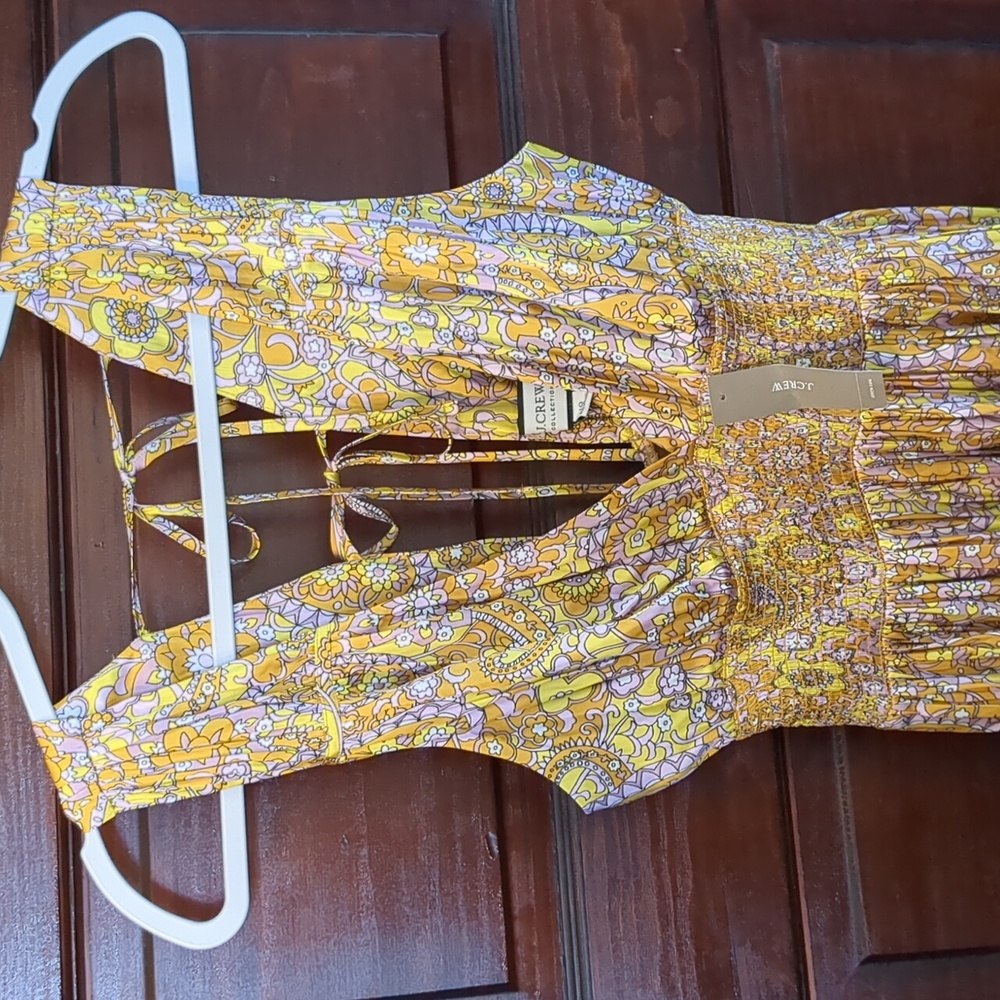 J. Crew Yellow Floral Maxi Dress - Picture 9 of 16